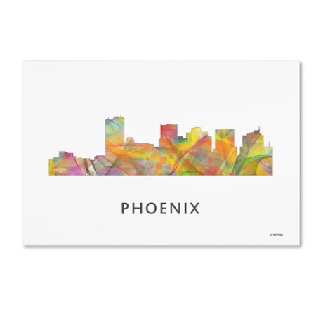 Marlene Watson 'Phoenix Arizona Skyline WB-1' Canvas Art,16x24